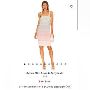 Brand: 525 bought through Revolve. Size extra small. Color Ombre